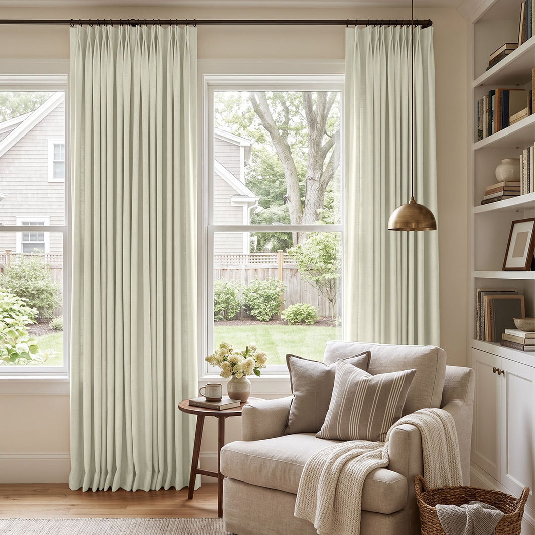 Reid Textured Linen Look Blackout Curtain