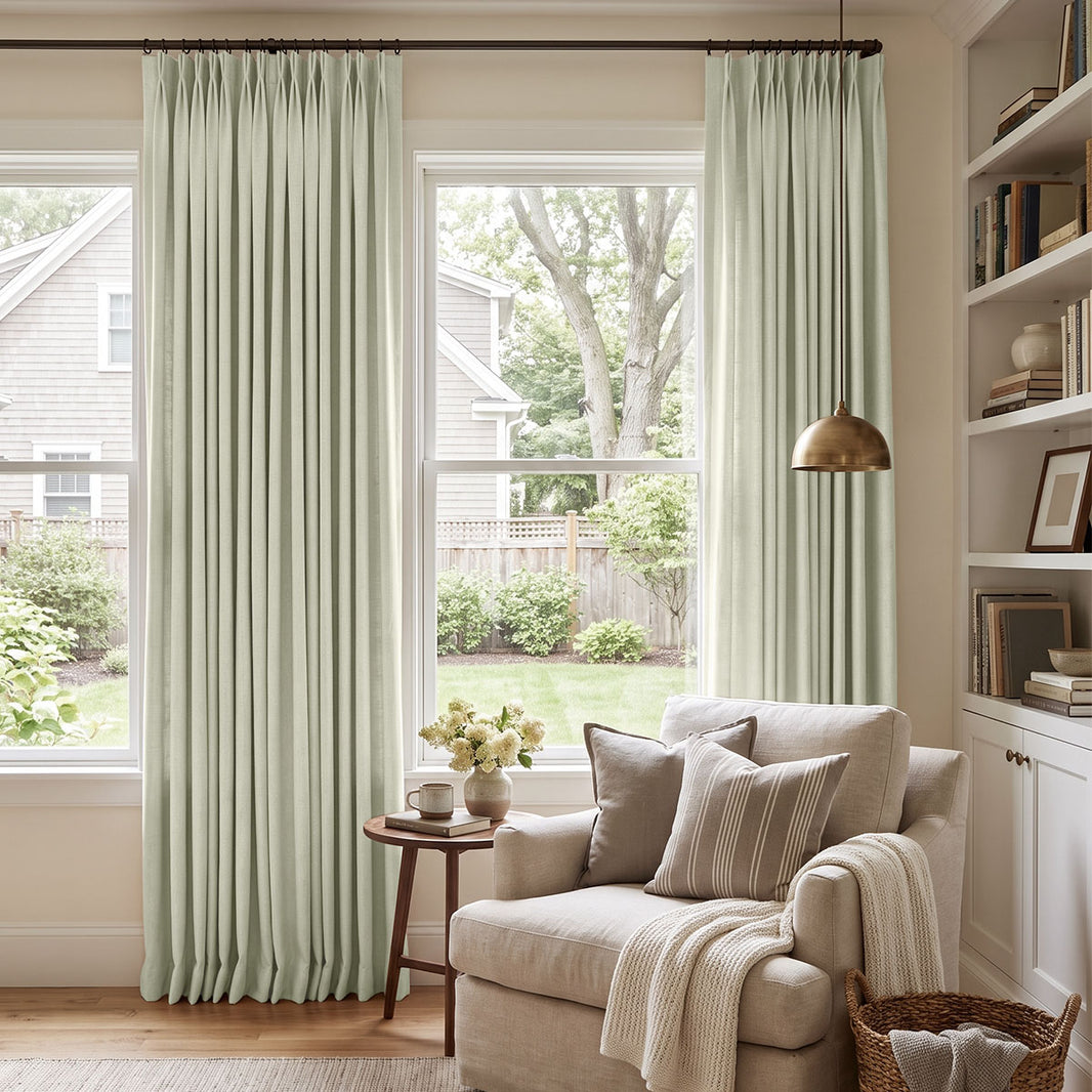 Reid Textured Linen Look Blackout Curtain