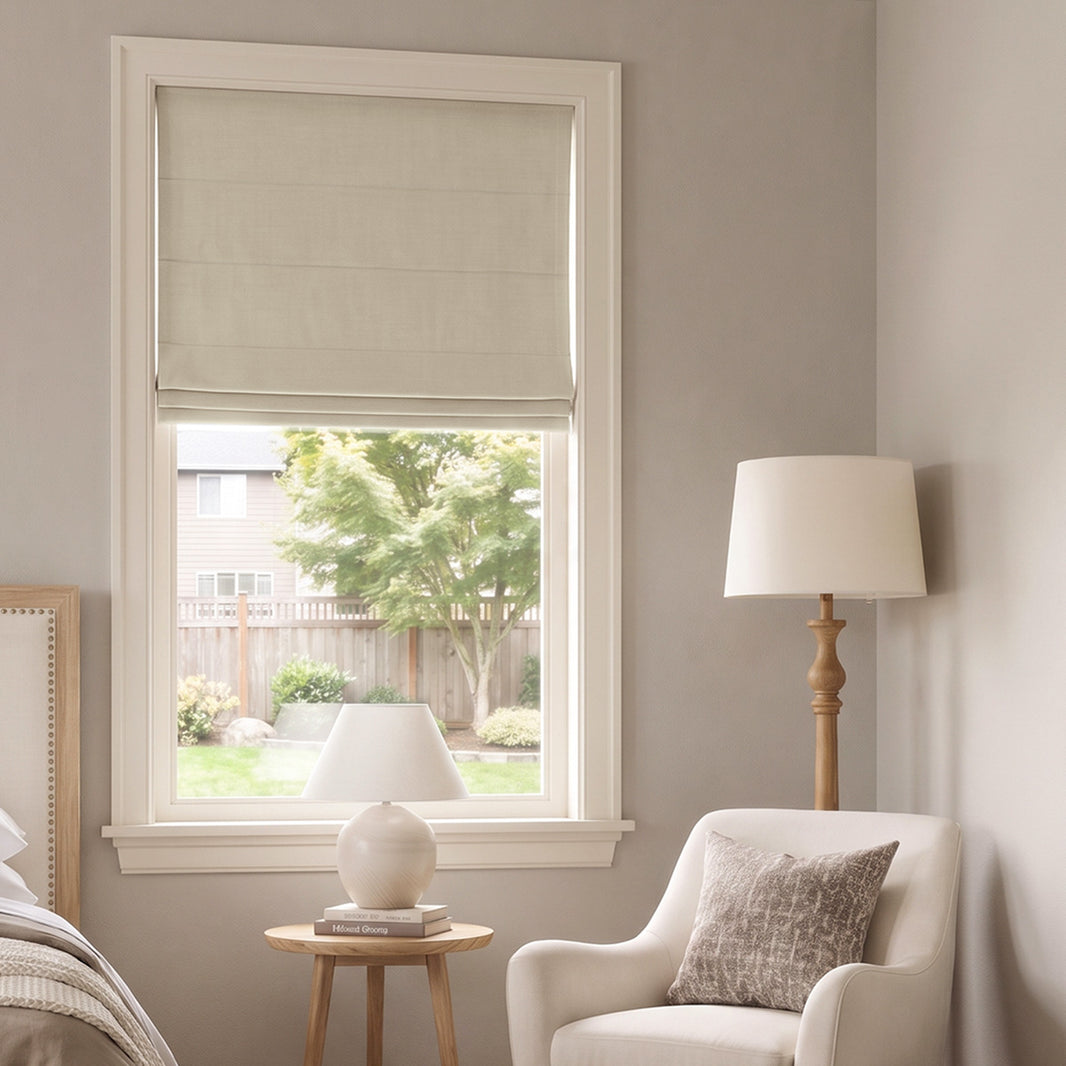Langley Double-Sided Chenille Room Darkening Roman Shade