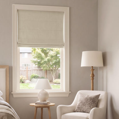 Langley Double-Sided Chenille Room Darkening Roman Shade
