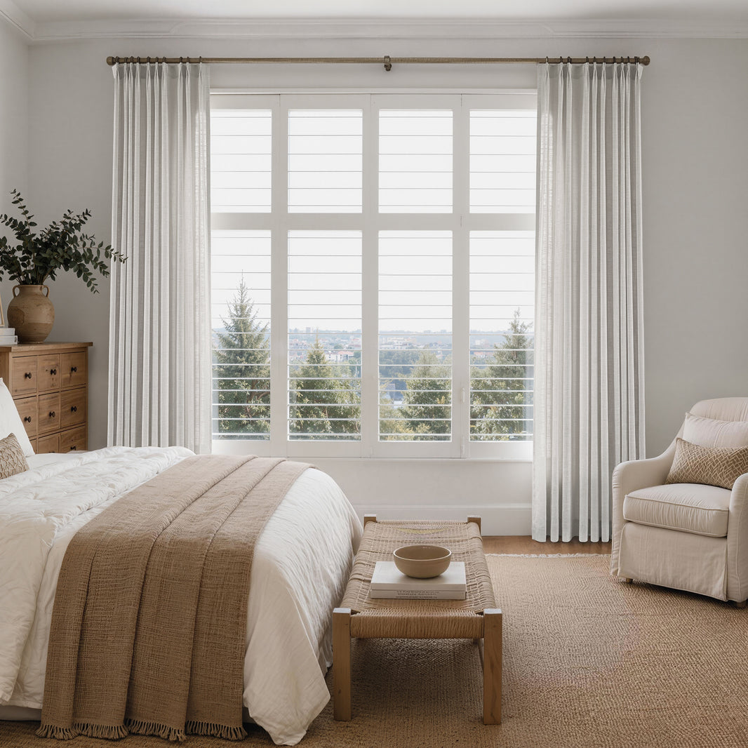 Hayes Slub Yarn Cross Weave Linen Look Curtain