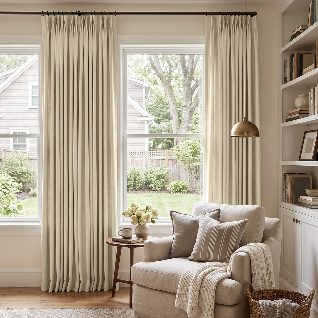 Reid Textured Linen Look Blackout Curtain