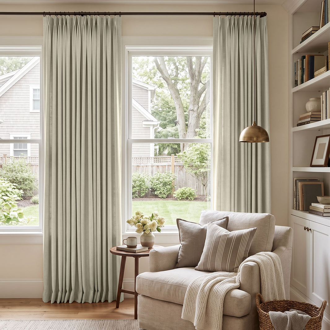 Reid Textured Linen Look Blackout Curtain