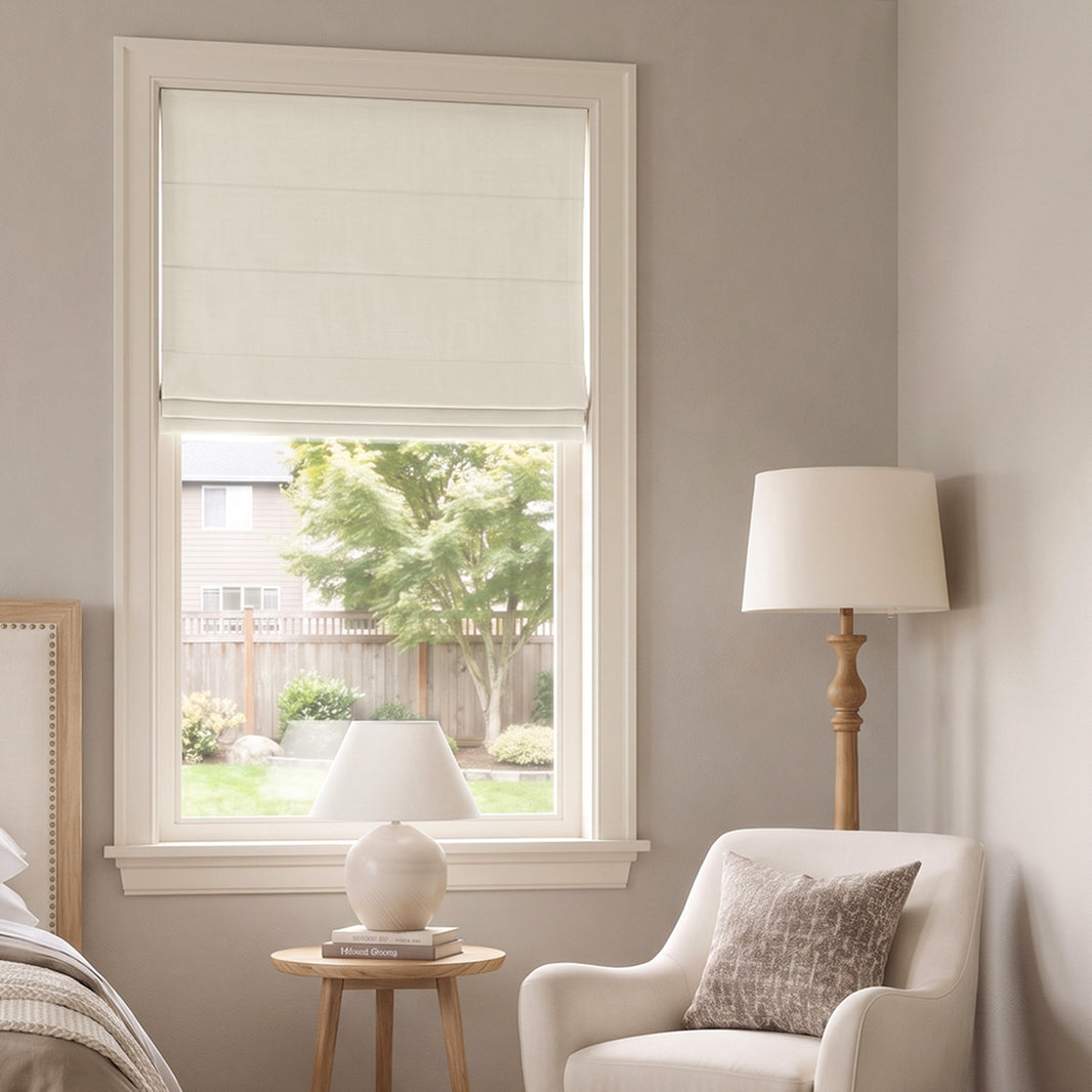 Langley Double-Sided Chenille Room Darkening Roman Shade