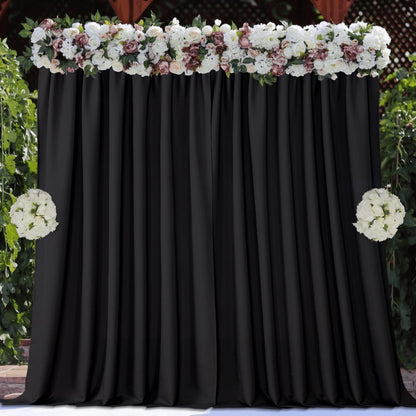 Joydeco Backdrop Curtains for Parties, Photography Backdrop Drapes for Wedding Decorations Birthday