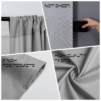 Joydeco Backdrop Curtains for Parties, Photography Backdrop Drapes for Wedding Decorations Birthday