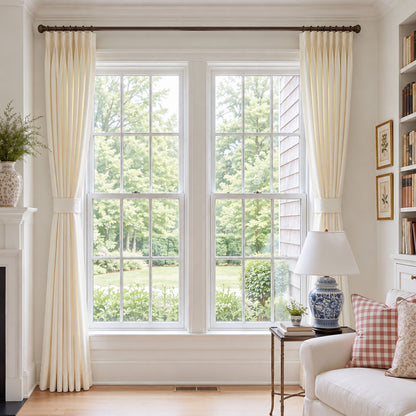 Cortinas opacas de lino Joydeco Flaxaline