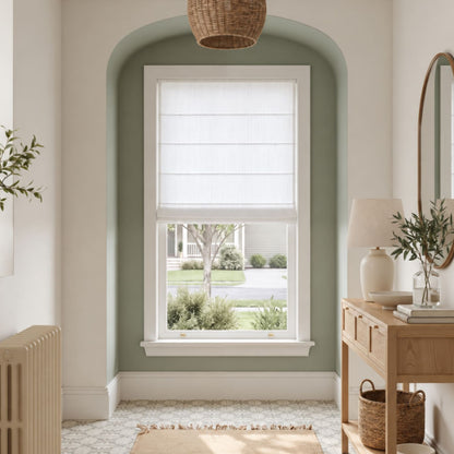 Nolan Heavyweight Textured Linen Cotton Light Filtering Roman Shade
