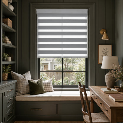 Parker Light Filtering No-Drill Dual Layer Zebra Shade