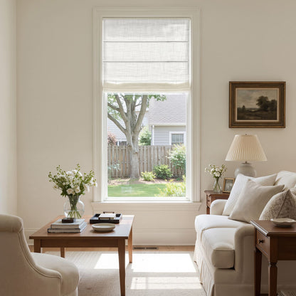 Emery Linen Light Filtering Roman Shade