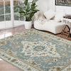 Joydeco Runner Rug Non Slip Machine Washable Vintage Rug, Low Pile Non Slip Chenille Print Rugs for Living Room, Entryway, Bedroom, Kitchen and Corridor, Bathroom
