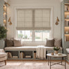 Avery Textured Linen Blend Light Filtering Roman Shade