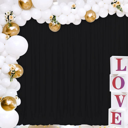 Joydeco Backdrop Curtains for Parties, Photography Backdrop Drapes for Wedding Decorations Birthday
