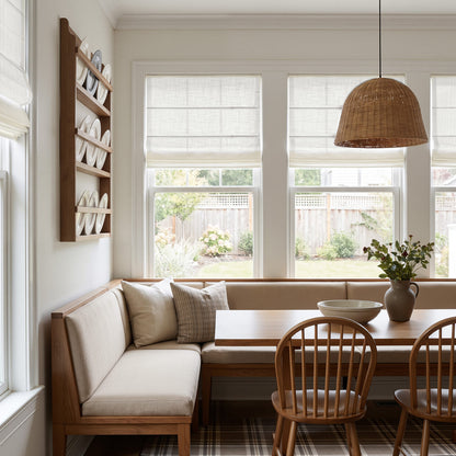 Emery Linen Light Filtering Roman Shade
