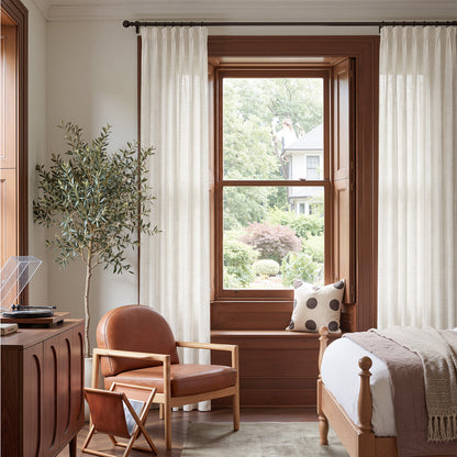 Cortinas opacas de lino Joydeco Flaxaline