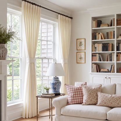 Cortinas opacas de lino Joydeco Flaxaline
