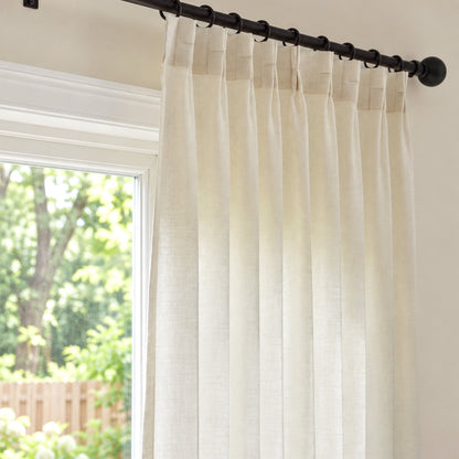 Hazel Linen Blend Sheer Curtain