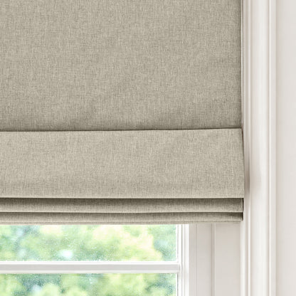 Palmer Textured 100% Blackout No-Drill Roman Shade