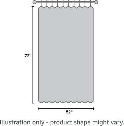Joydeco Linen Curtains 72 inch Length 2 Panel Set, Light Filtering Curtain for Living Room Bedroom, 52 inch Wide Drapes with Rod Pocket Back Tab