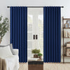 Joydeco Blackout Curtains 96 Inch Length 2 Panels Set for Bedroom-Royal Blue