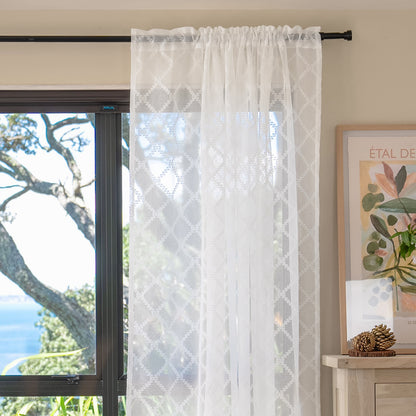 Aurora Jacquard Sheer Curtain