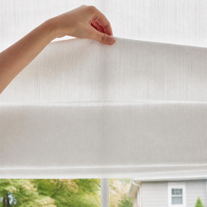 Nolan Heavyweight Textured Linen Cotton Light Filtering Roman Shade