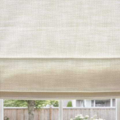 Braden Cotton Linen Light Filtering No-Drill Roman Shade