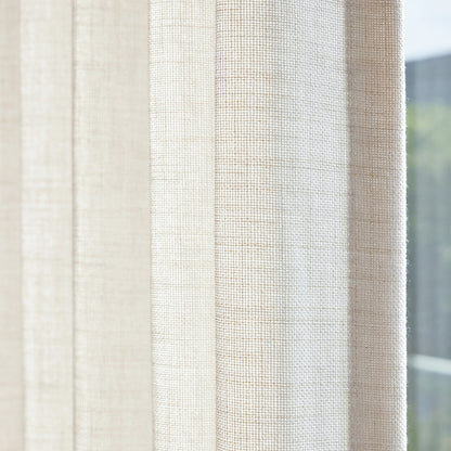 Cortinas opacas de lino Joydeco Flaxaline