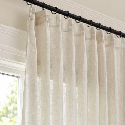 Petal Linen Blend Sheer Curtain