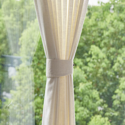 Hazel Linen Blend Sheer Curtain