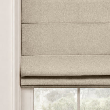 Clara Textured Light Filtering No-Drill Roman Shade