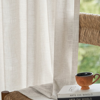 Rideaux occultants en lin Joydeco Flaxaline