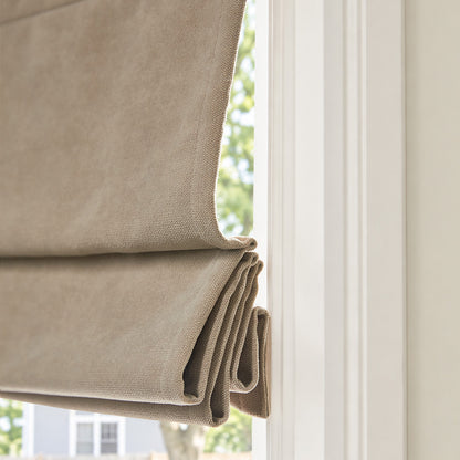 Langley Double-Sided Chenille Room Darkening Roman Shade