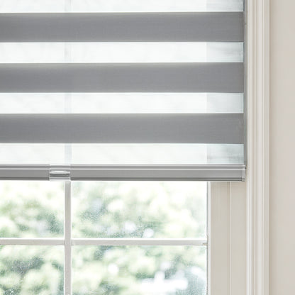 Parker Light Filtering No-Drill Dual Layer Zebra Shade