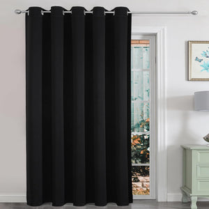 Joydeco Blackout Curtains sliding glass door curtains,  patio sliding door living room extra wide curtains, room partition curtains. - Joydeco