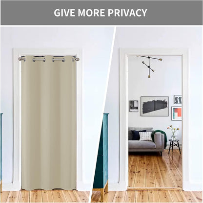 Joydeco Blackout Curtains sliding glass door curtains, patio sliding door living room extra wide curtains, room partition curtains.