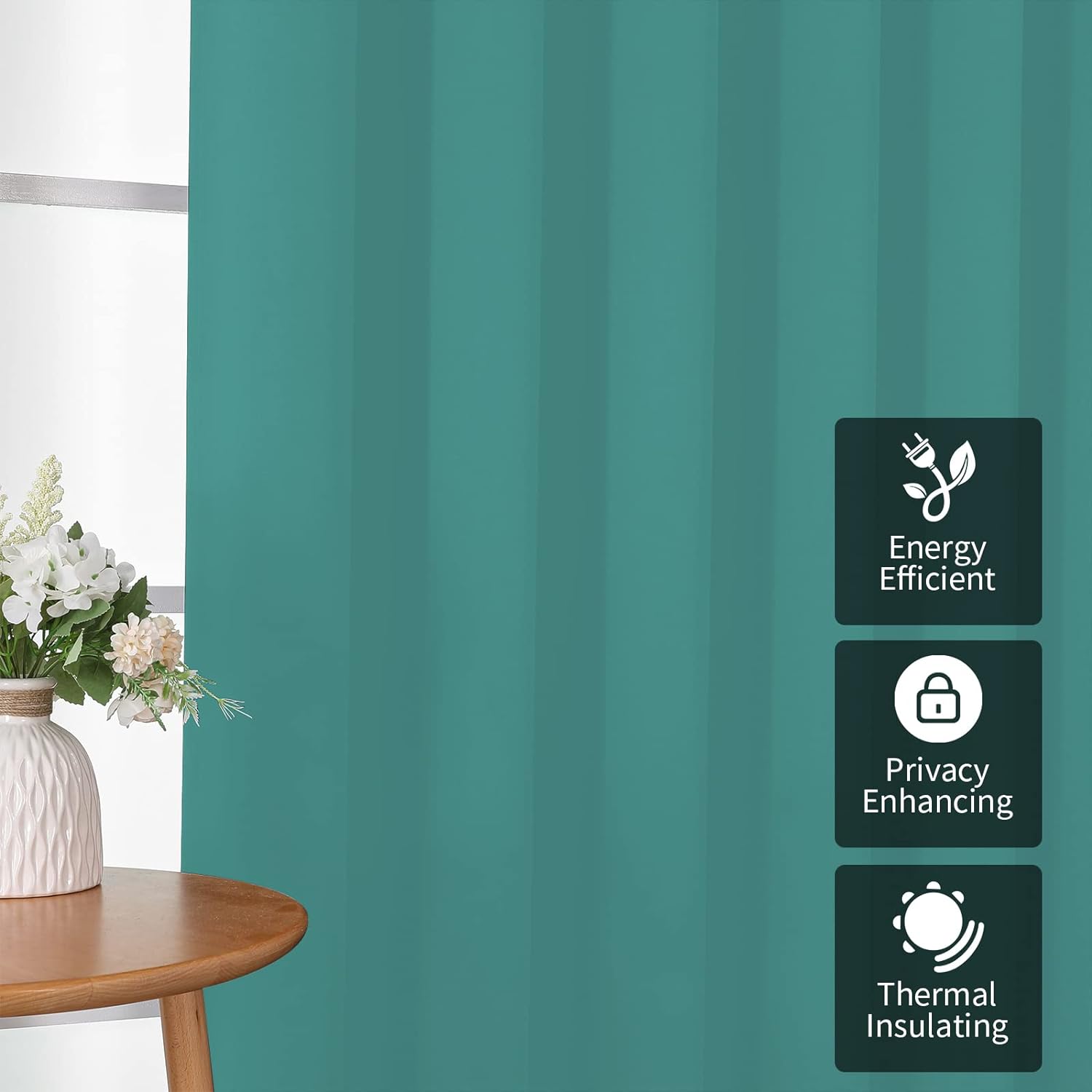 Joydeco Blackout Curtains sliding glass door curtains, patio sliding door living room extra wide curtains, room partition curtains.