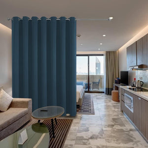 Joydeco Blackout Curtains sliding glass door curtains,  patio sliding door living room extra wide curtains, room partition curtains. - Joydeco