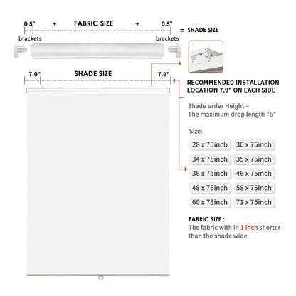 Joydeco Custom Blackout Roller Shades