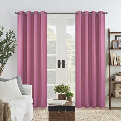 Joydeco Blackout Curtains Thermal Insulated Long Curtains& Drapes 2 Panels Set Various sizes and colors