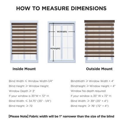 Joydeco Cordless Zebra Blinds (Pro), Dual Layer Light Control Zebra Blinds for Windows, Light-Proof Aluminum Cover, Free-Stop Roller Shades for Home & Office