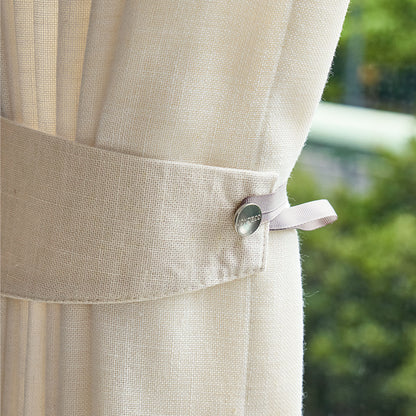Hazel Linen Blend Sheer Curtain