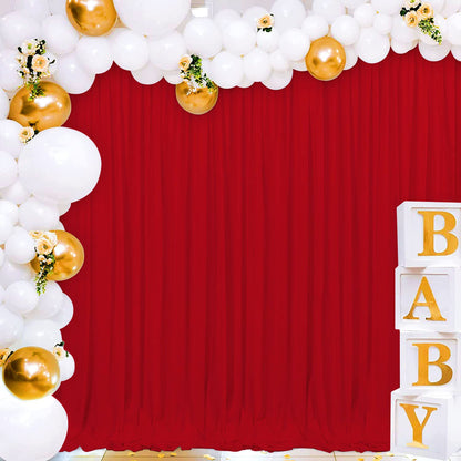 Joydeco Backdrop Curtains for Parties, Photography Backdrop Drapes for Wedding Decorations Birthday