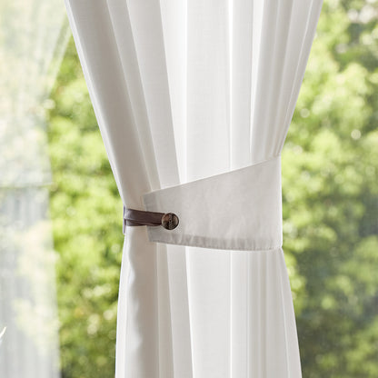 Lily Plain Weave Sheer Curtain