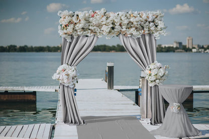 Joydeco Backdrop Curtains for Parties, Photography Backdrop Drapes for Wedding Decorations Birthday