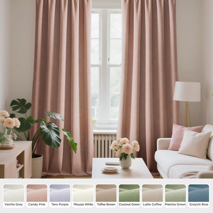 Luxury Blackout Velvet Curtains - Thermal Insulated Grommet Drapes
