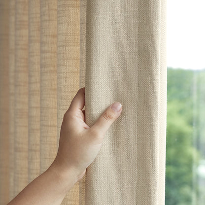 Cedar Linen Blend Light Filtering Curtain