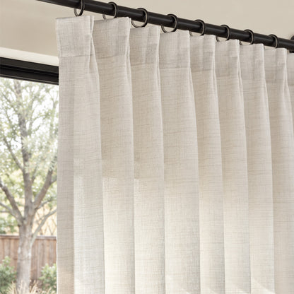 Cortinas opacas de lino Joydeco Flaxaline
