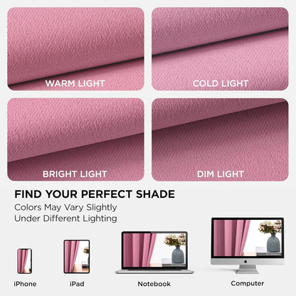 Joydeco Blackout Curtains Thermal Insulated Long Curtains& Drapes 2 Panels Set Various sizes and colors