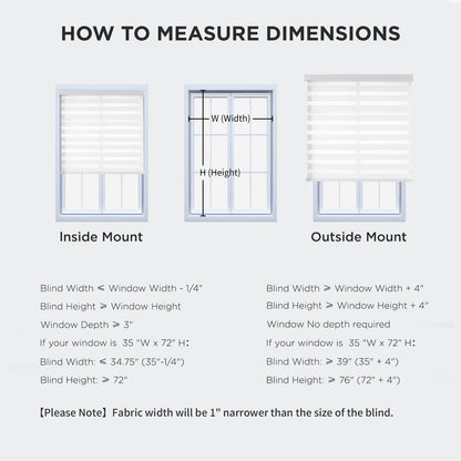Joydeco Cordless Zebra Blinds (Pro), Dual Layer Light Control Zebra Blinds for Windows, Light-Proof Aluminum Cover, Free-Stop Roller Shades for Home & Office